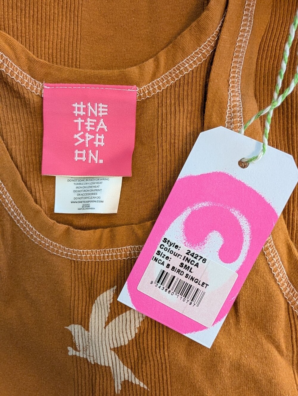 NWT One Teaspoon Inca Bird Singlet - Picture 4 of 4